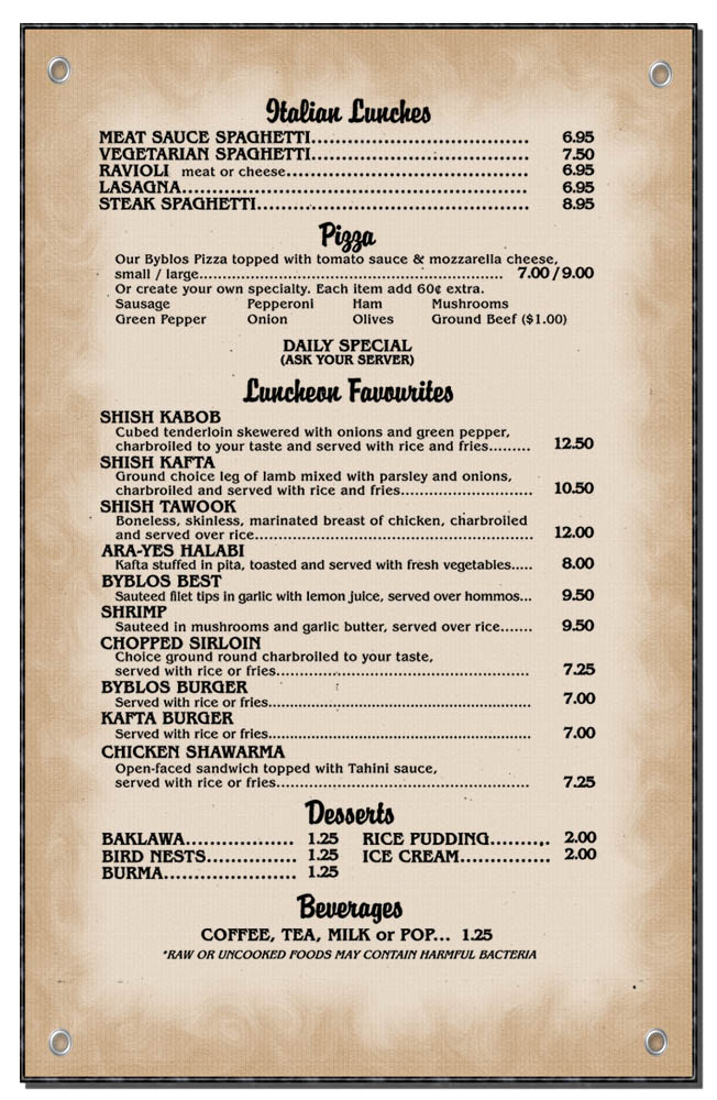 Byblos Restaurant Toledo Find Lebanese and Italian Dining